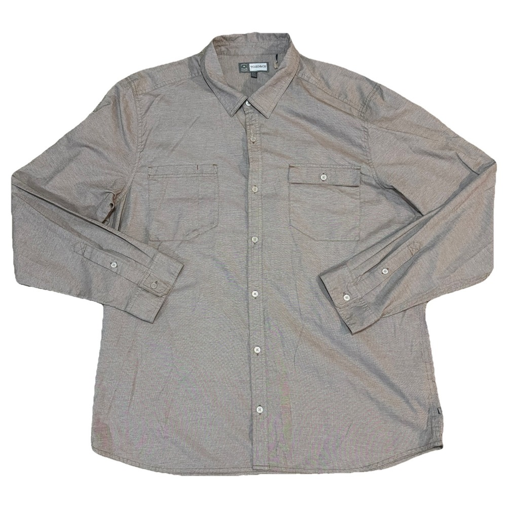 Toad And Co Men's 2XL Debug Riverbound Long‎ Sleeve Shirt + Insect Shield
